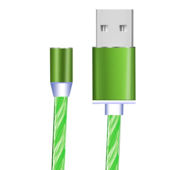 Compatible with Apple, Flowing Ligh Magnetic Streamer Data Line Cable for Iphone Android Type C - Image 4