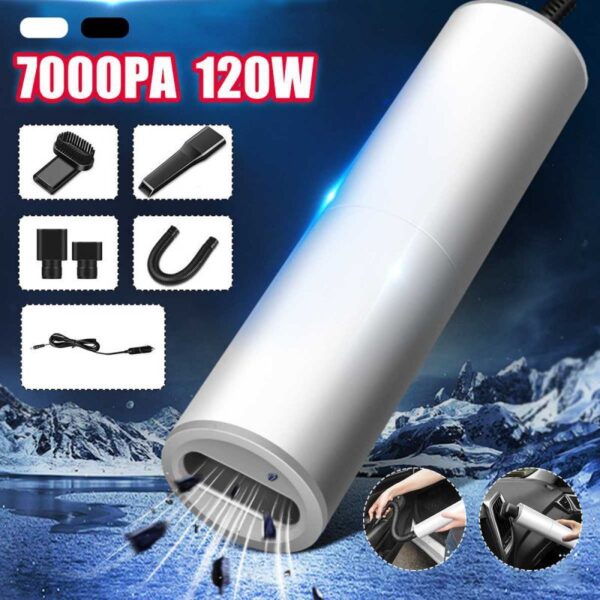 Portable Handheld Vacuum Cleaner 120W Car Charger - Image 5