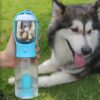 Portable Cat Dog Water Bottle Food Feeder Drinker Poop Dispenser 3 In 1 Leak-proof Multifunctional Dog Water Bottle Pet Products - Image 8